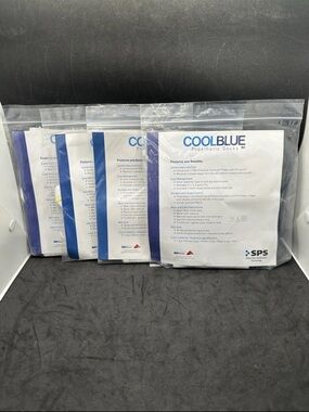 Lot of 4 CoolBlue Prosthetic Socks 1 Ply Sz 1-2 8-12” w/ Sewn Hole ALPS NEW